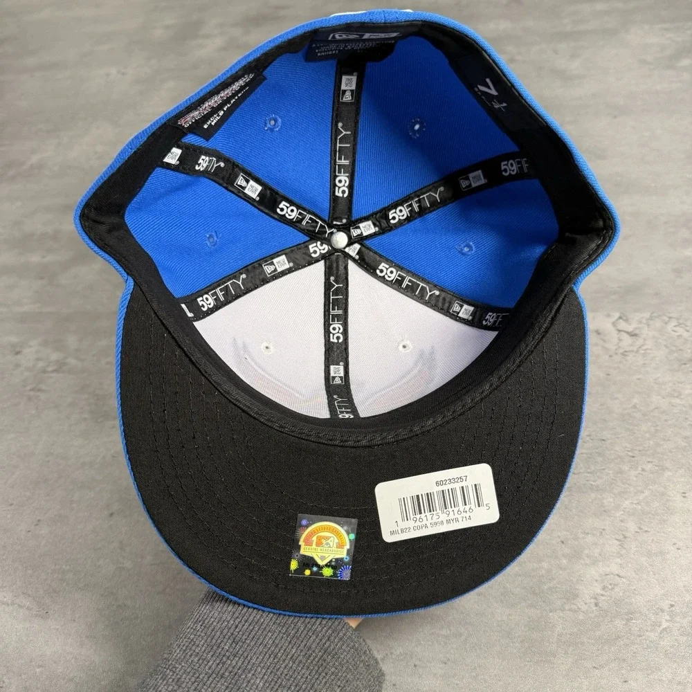 Myrtle Beach Pelicans Hat New Era Cap 7 1/4 Blue White Copa‎ Minor 59Fifty Farm